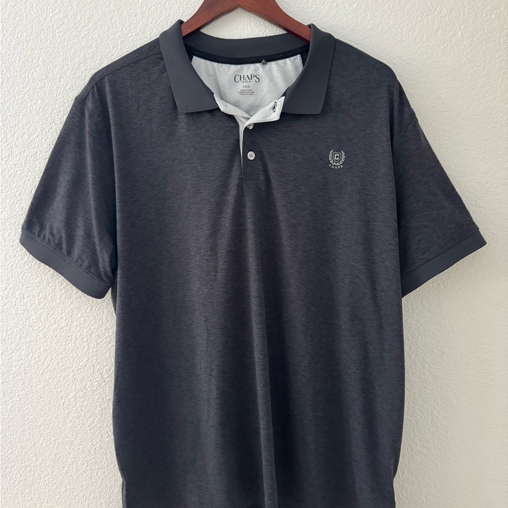 Chaps Men's Dark Gray Golf Polo Shirt
